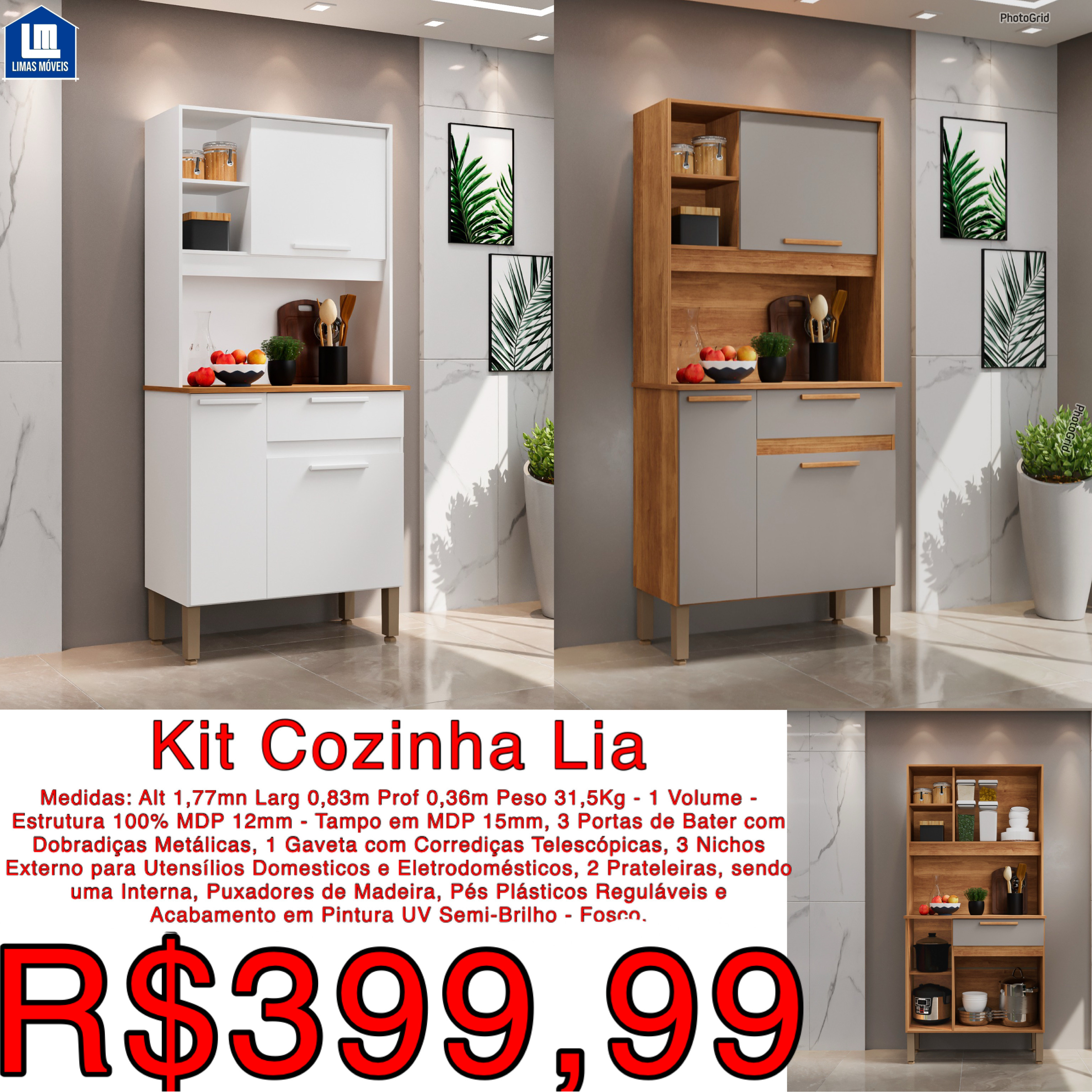 Kit Cozinha Lia