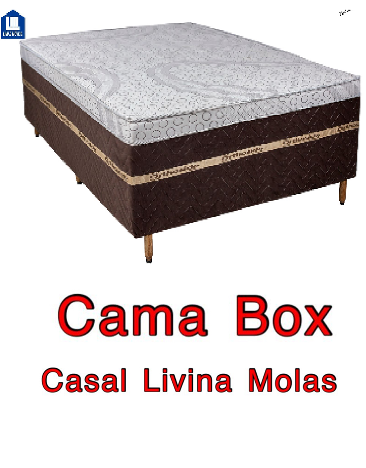 Cama Box Casal Livina Molas
