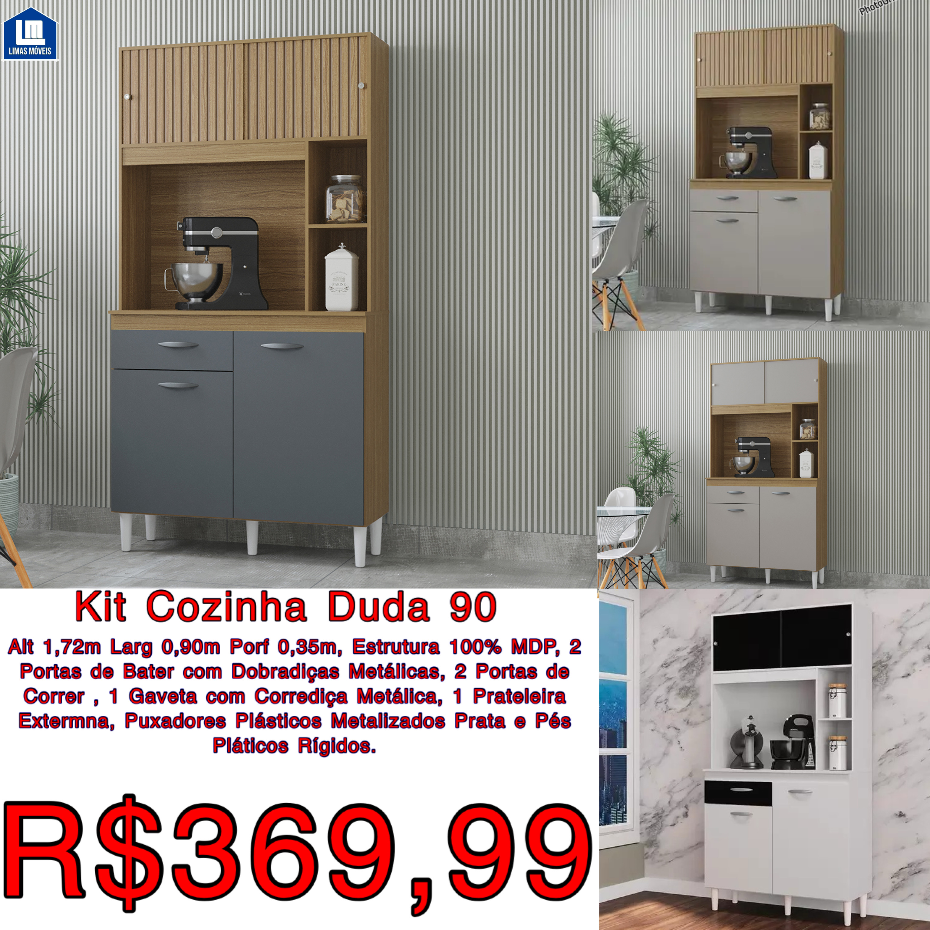 Kit Cozinha Duda 90