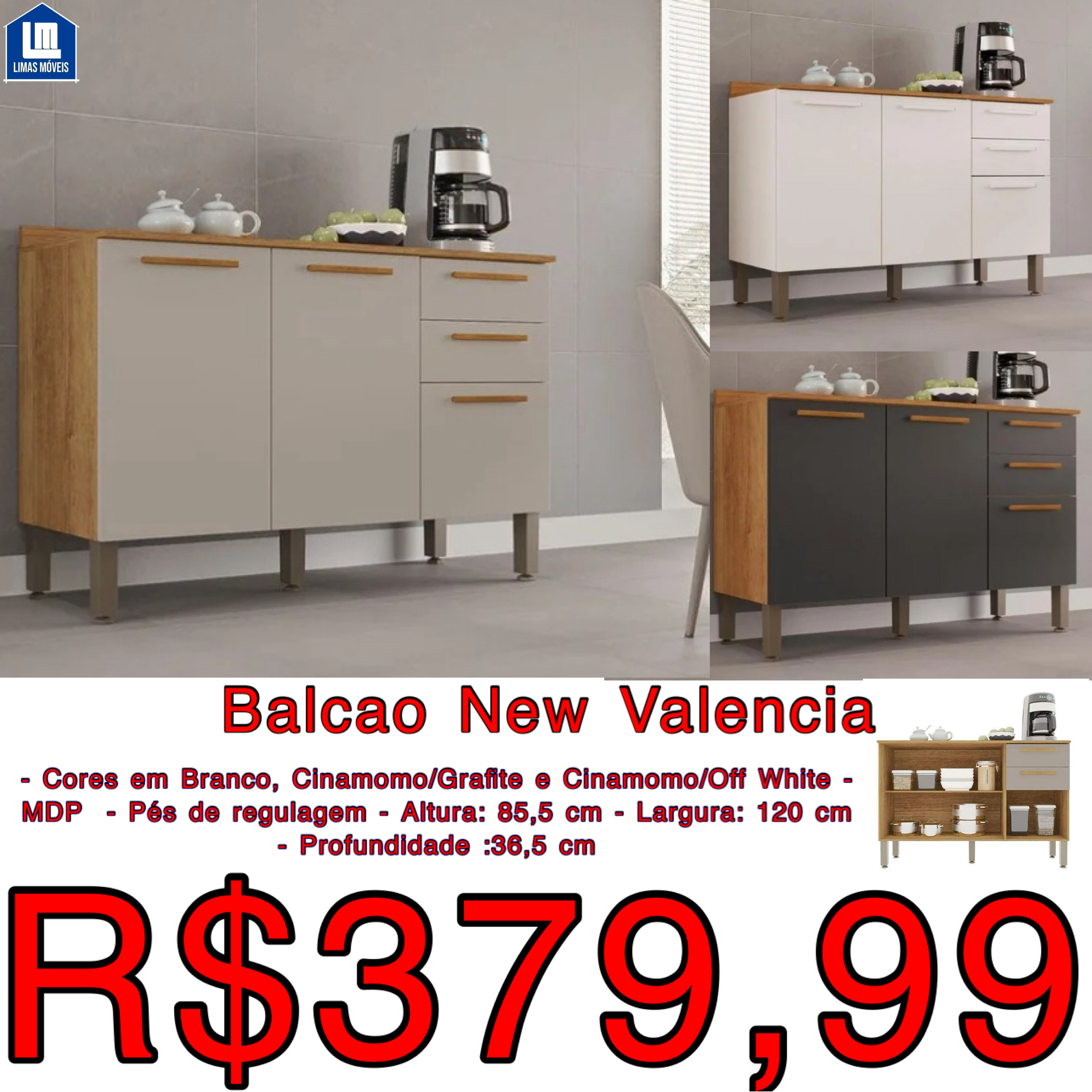Balcão New Valencia
