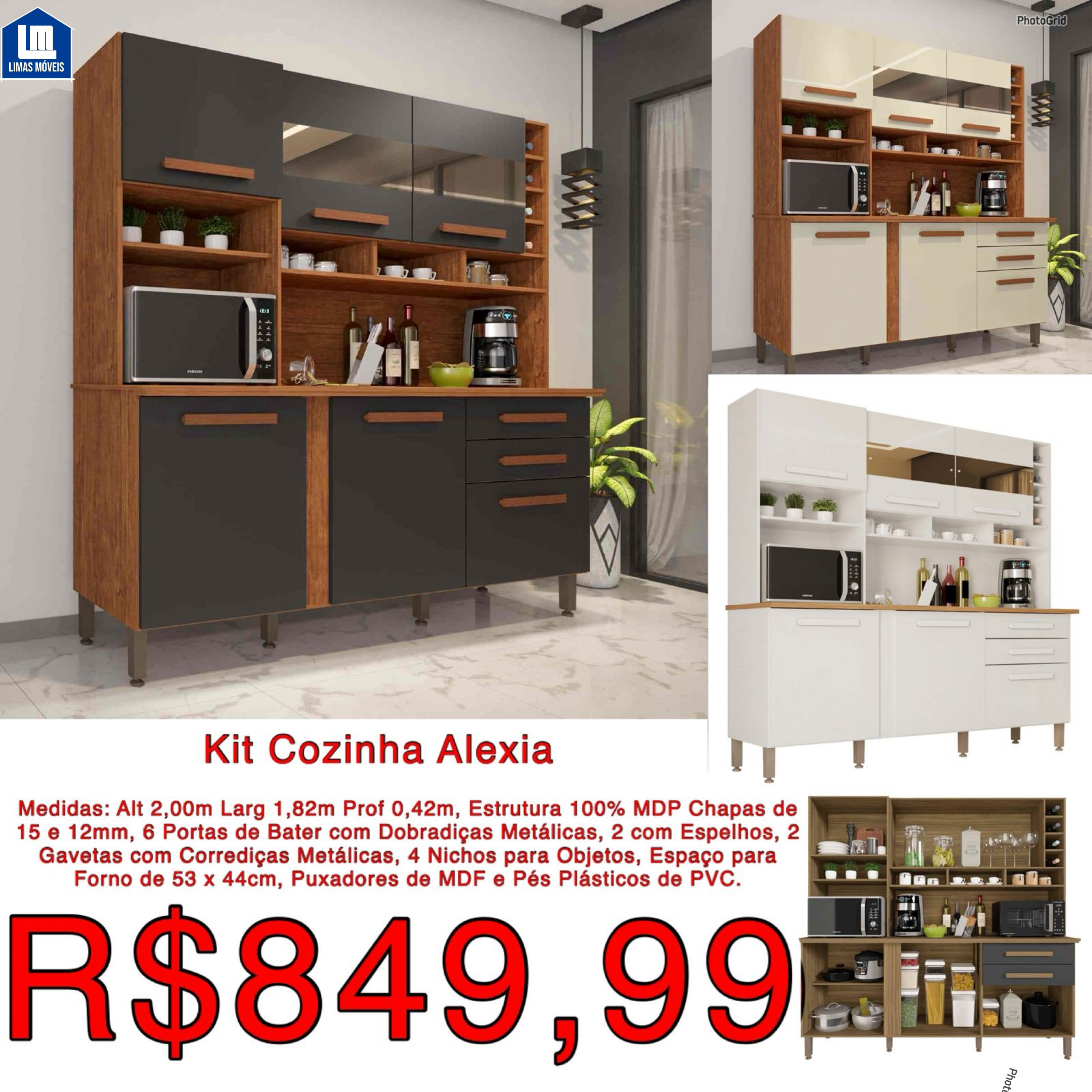 Kit Cozinha Alexia