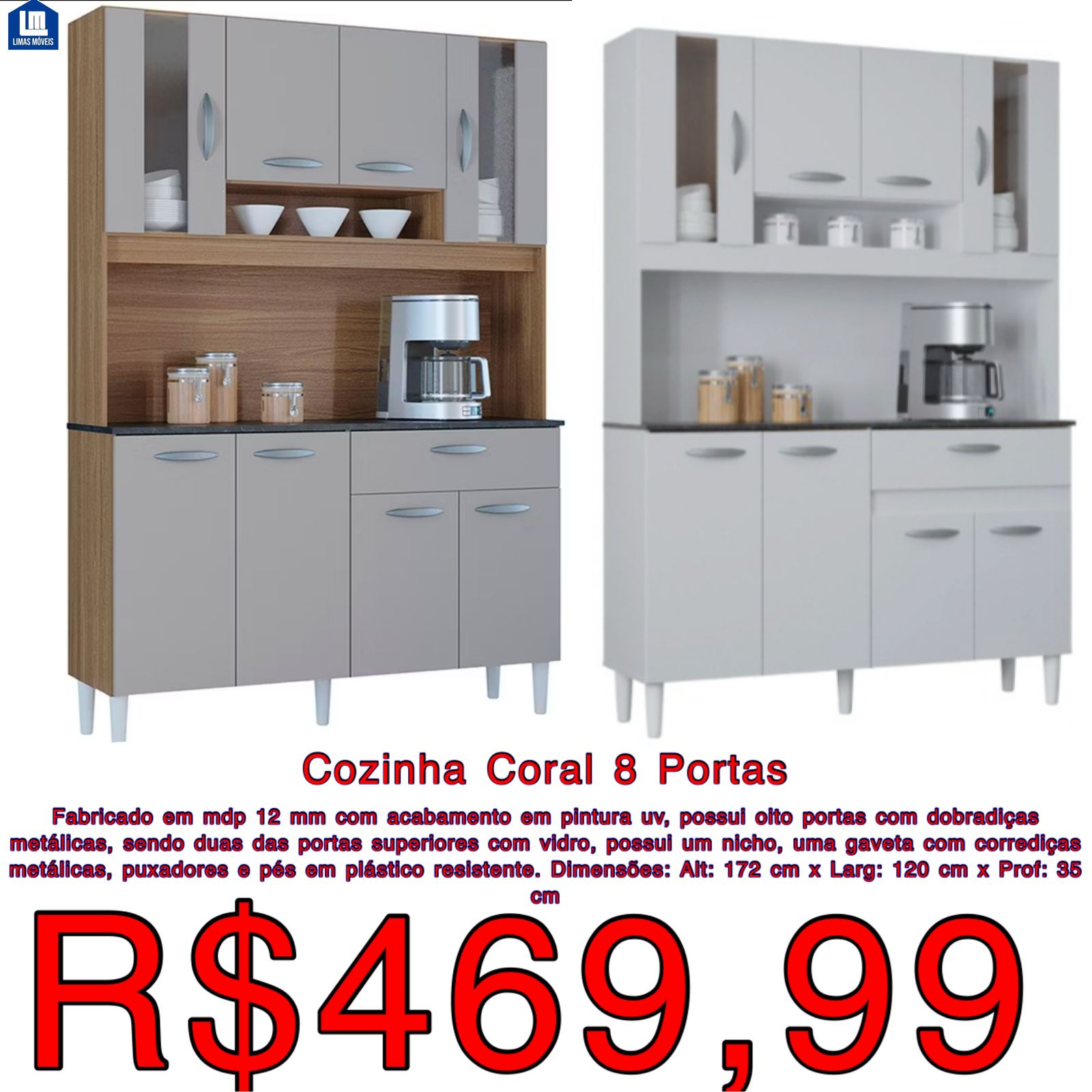 Cozinha Carol 8 Portas