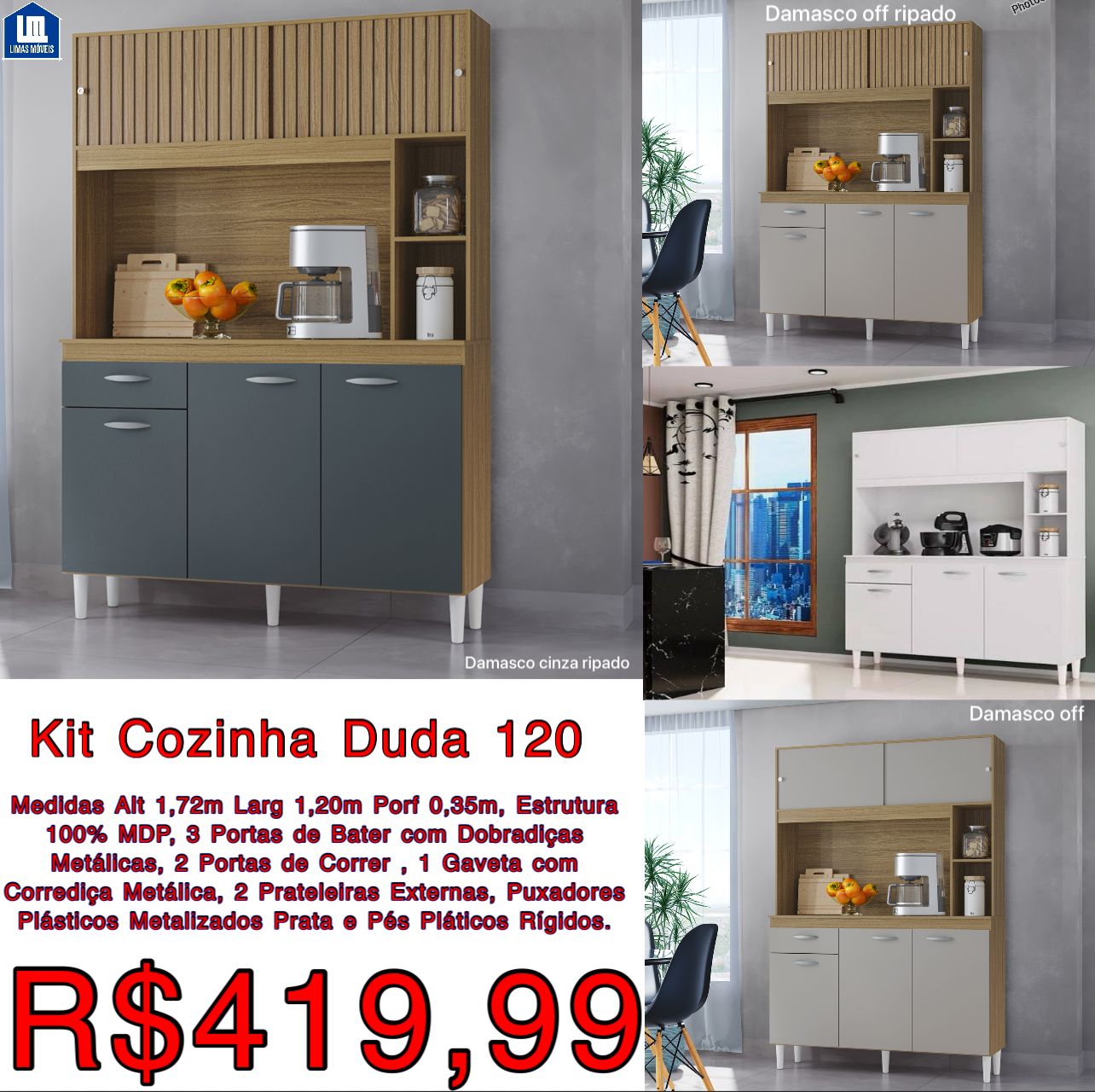 Kit Cozinha Duda 120